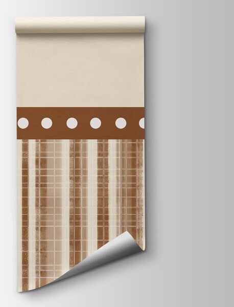 Fototapeta Pás hnědo-bíle pruhované látky, Abstraktní fototapety, Populární fototapety, t00757v1 - Tapeko.co.cz