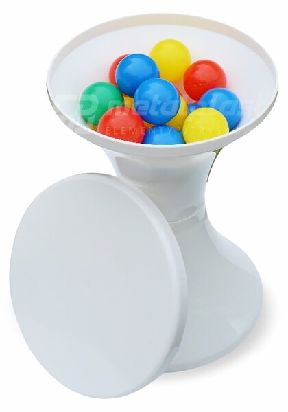 Stolička Metalplast-Kalisz bílá 42 cm