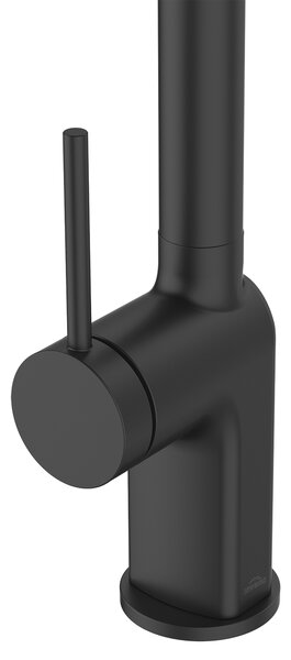 Invena Kalitea, dřezová baterie h-373, černá matná, INV-BZ-72-004-V