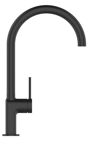 Invena Kalitea, dřezová baterie h-373, černá matná, INV-BZ-72-004-V