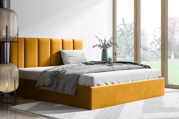 Čalouněná postel Diva 160x200 cm + 6x panel Velluto 08