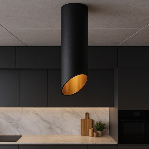 Toolight Moderní suffitová lampa 20 CM APP571-1C černá
