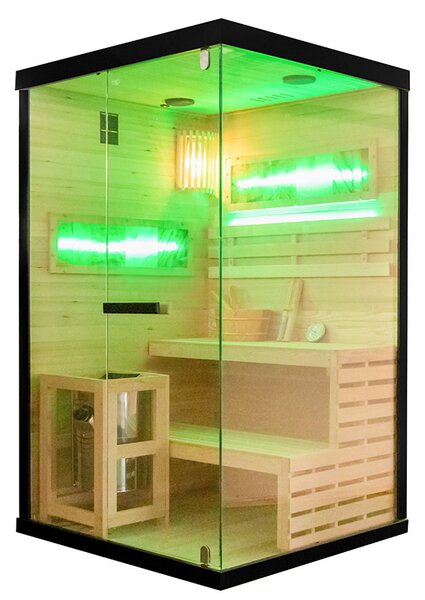 BPS-koupelny Finská sauna Relax HYD-4781 120x120, 2 osoby