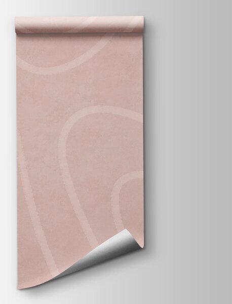Fototapeta Růžovo-bílý vlnitý vzor, Abstraktní fototapety, Populární fototapety, t00760v2 - Tapeko.co.cz