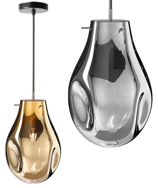 Toolight Amber, závěsné stropní svítidlo 1xE27 APP328-1CP, zlatá, OSW-00670