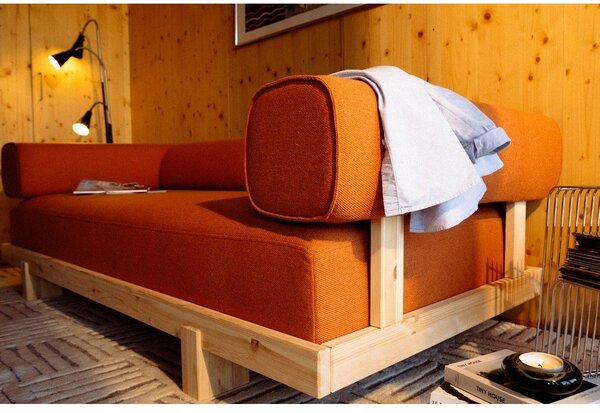 Oranžová pohovka 214 cm Stay – Karup
