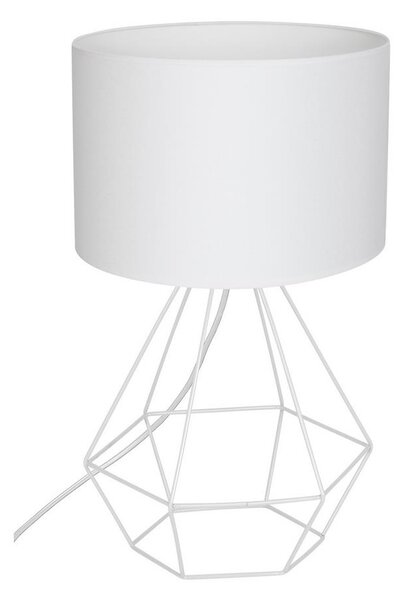 Stolní lampa ALMA 1xE27/60W/230V bílá LU8965