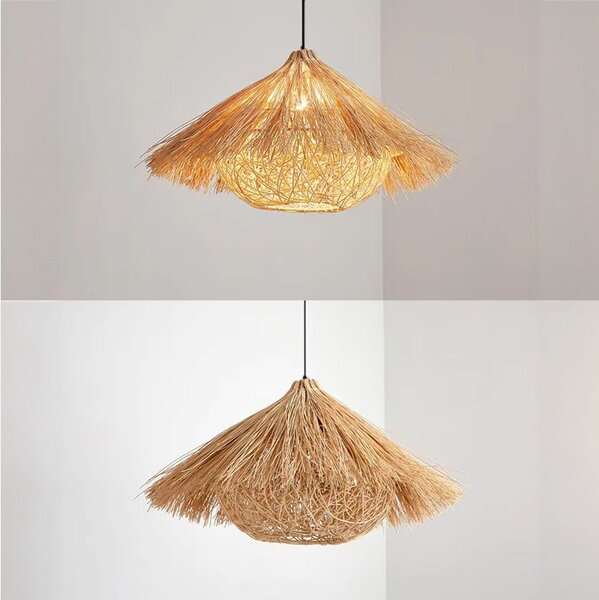 Toolight Natural, stropní závěsné svítidlo 1xE27 APP1636-1CP, přírodní hnědá, OSW-05109