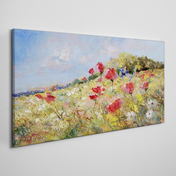 Obraz na plátně Obraz na plátně Abstrakce květiny Krajina