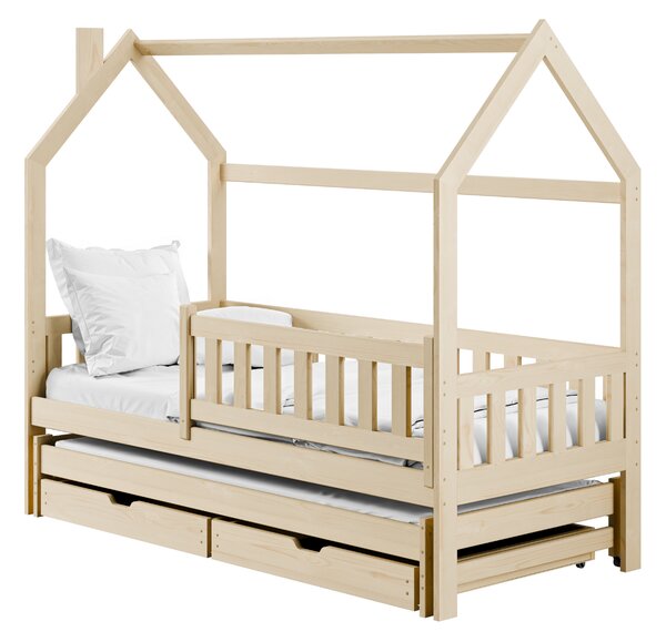 Legno Dětská rozkládací postel Mickey borovice Rozměr (cm): 80x160