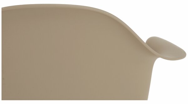 KONDELA Křeslo, capuccino/buk, DAMEN 2 NEW