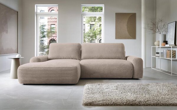 Rohová sedací souprava Afelia (L) (béžová). Akce -15%