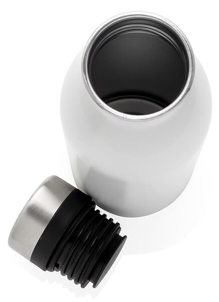 Láhev na vodu z nerezové oceli, 500 ml, XD Design, bílá