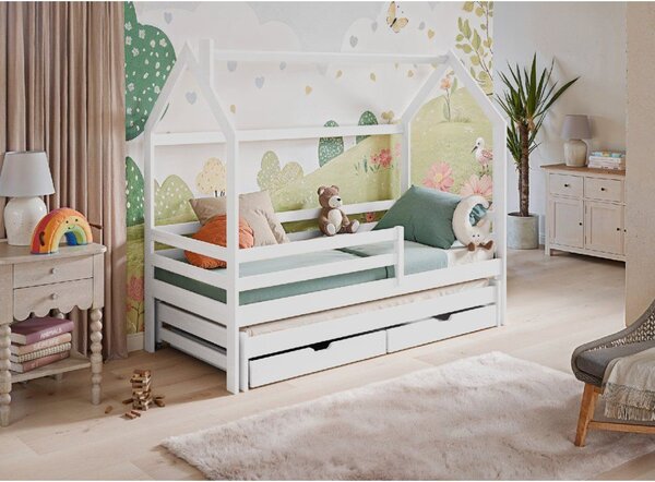 Legno Dětská rozkládací postel Disney bílá Rozměr (cm): 80x160