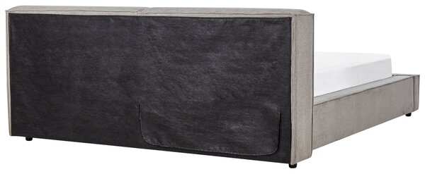 Postel Tkanina LINARDS 180 x 200 cm Šedá