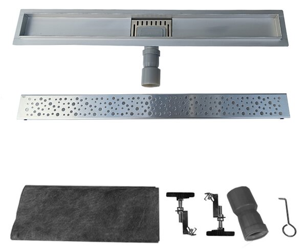 BPS-koupelny Sprchový odtokový žlab DL01 WAVE G5 HYD-2631 50 cm, satén