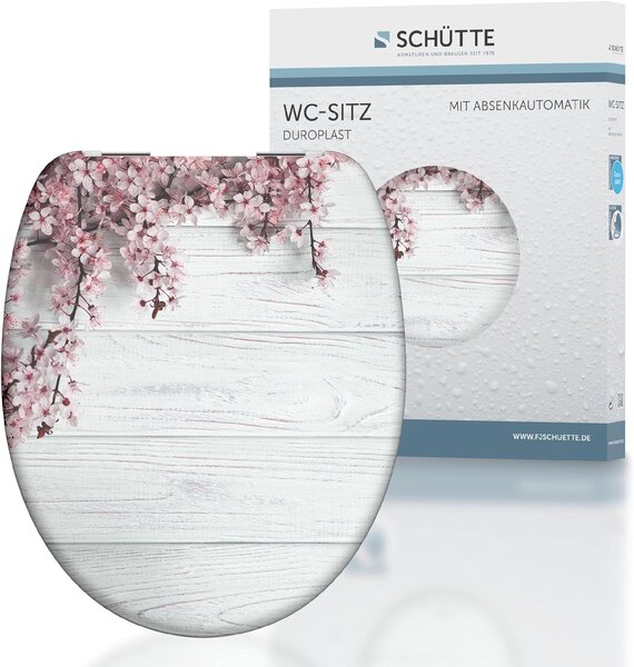 Eisl Sanitär WC prkénko Duroplast Soft Close Flowers and Wood 82197