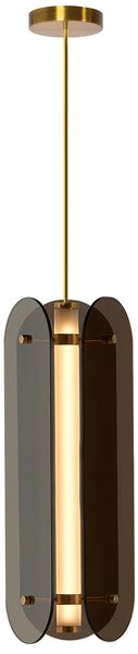 Toolight Toolight, LED stropní svítidlo 25W, APP1676-CP, černá-zlatá, OSW-06407
