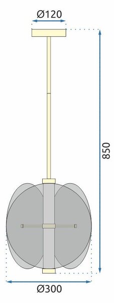 Toolight Designové LED osvětlení Industry Round APP1675-CP