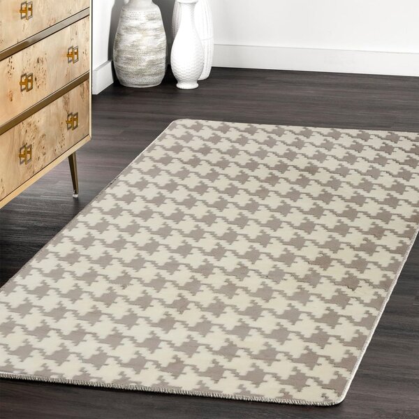 Tutumi Plyšový koberec Clover Pepitka Beige Rozměr (cm): 140 x 200