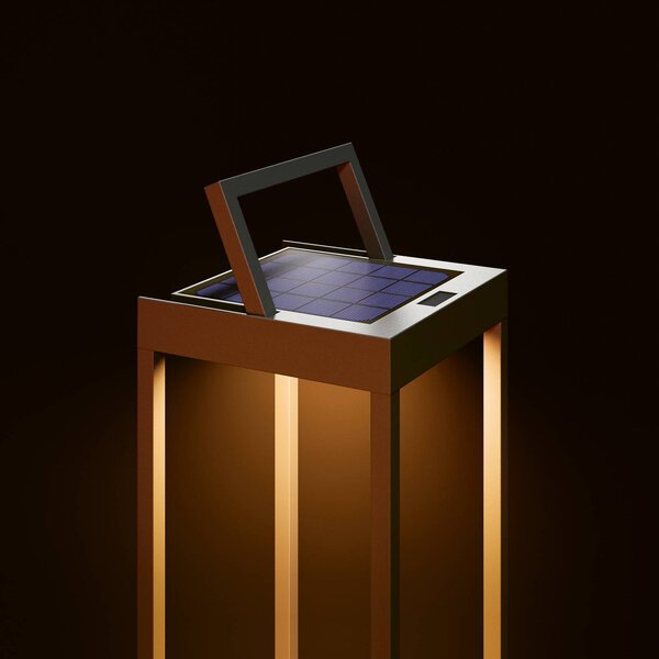 Sigor Numove LED solární světlo, grafitově šedé, výška 52,5 cm, stmívatelný, Hliník / šedá / zinek, Hliník, Moderní