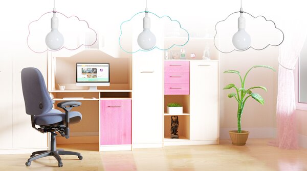 Toolight Závěsná lampa Cloud Azure