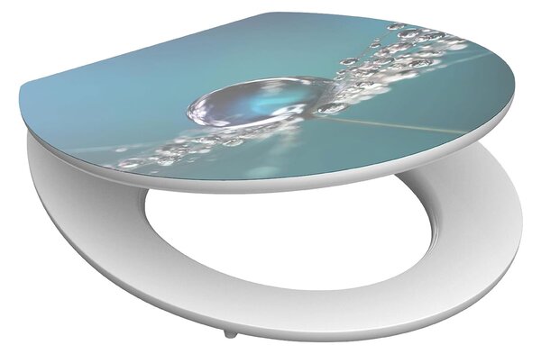 Eisl Sanitär WC prkénko MDF Soft Close Water Drop High Gloss 80544