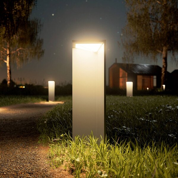 Sigor LED dobíjecí solární světlo Nusolar antracit, výška 50 cm, stmívatelný, Hliník / šedá / zinek, Hliník, Moderní, Solární lampy