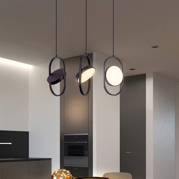 Toolight Toolight, LED závěsné svítidlo 18W, 4000K, APP1554-CP, černá, OSW-05662