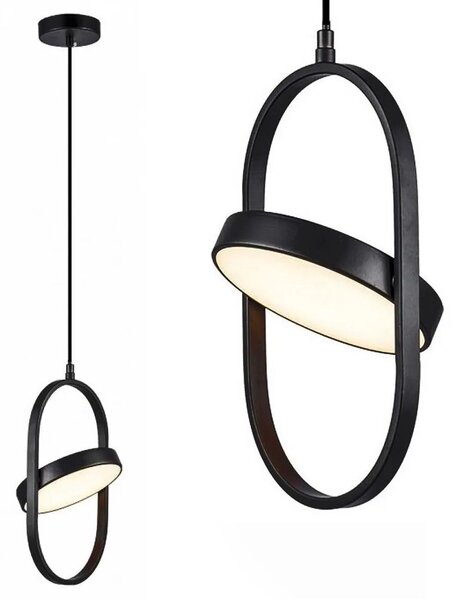 Toolight Toolight, LED závěsné svítidlo 18W, 4000K, APP1554-CP, černá, OSW-05662
