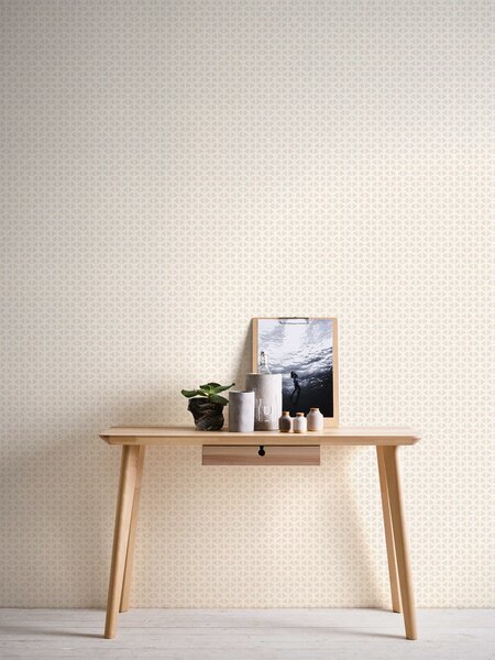 A.S. Création | Vliesová tapeta na zeď Trendwall 2 37957-1 | 0,53 x 10,05 m | bílá, béžová, metalická