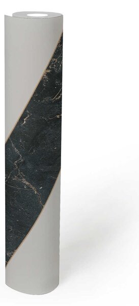 A.S. Création | Vliesová tapeta na zeď Michalsky 4 37992-3 | 0,53 x 10,05 m | bílá, zlatá, černá