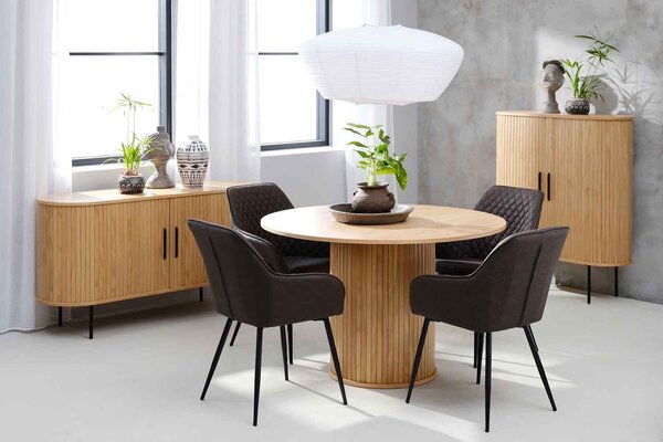 Designový jídelní stůl Vasiliy 120 cm přírodní dub