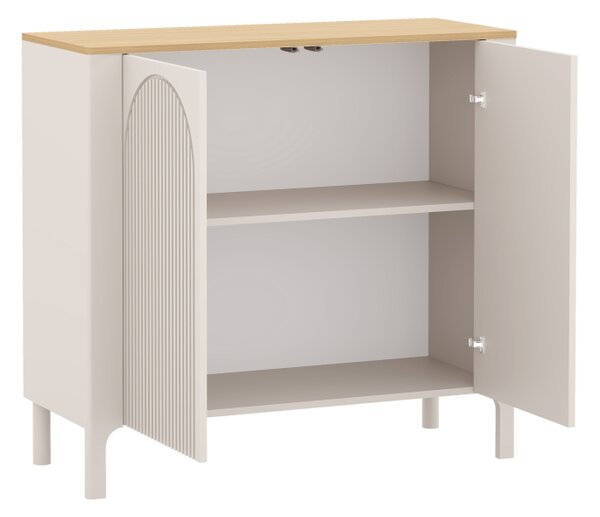Komoda Imperion IP02, Barva: kašmír / kašmír + dub vicenza 5903211538483