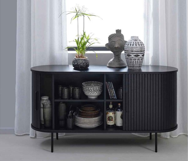 Designová komoda Vasiliy 140 cm černý dub