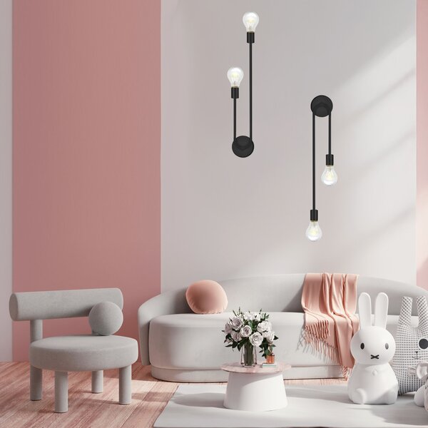 Toolight Nástěnné svítidlo APP1147-2W black