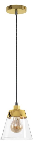Toolight - Stropní svítidlo E27 60W APP895-1CP, zlatá, OSW-07022