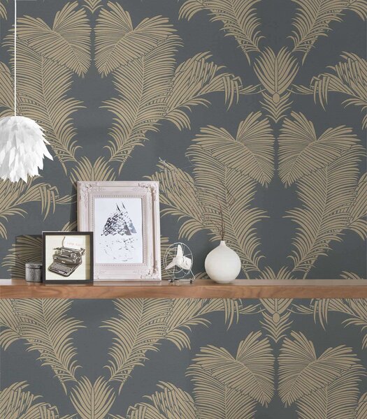 A.S. Création | Vliesová tapeta na zeď Trendwall 2 37959-3 | 0,53 x 10,05 m | metalická, šedá