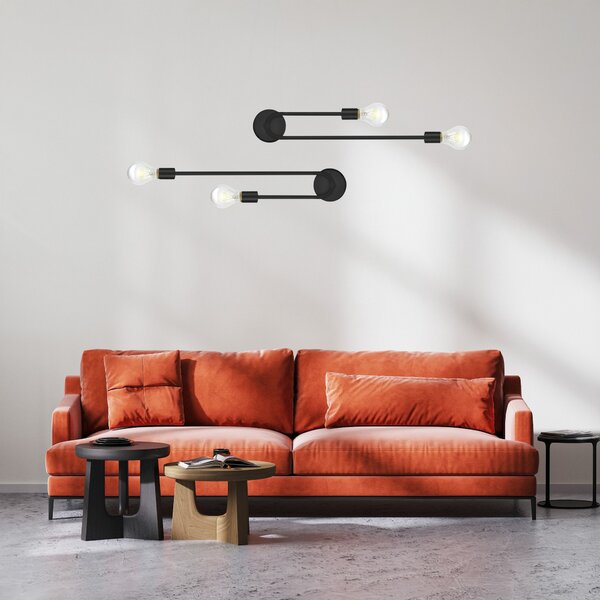 Toolight Nástěnné svítidlo APP1147-2W black