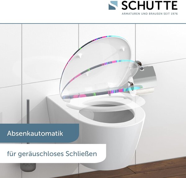 Eisl Sanitär WC prkénko Duroplast Soft Close Neon Paint 82191