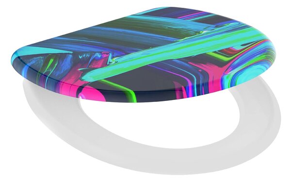 Eisl Sanitär WC prkénko Duroplast Soft Close Neon Paint 82191