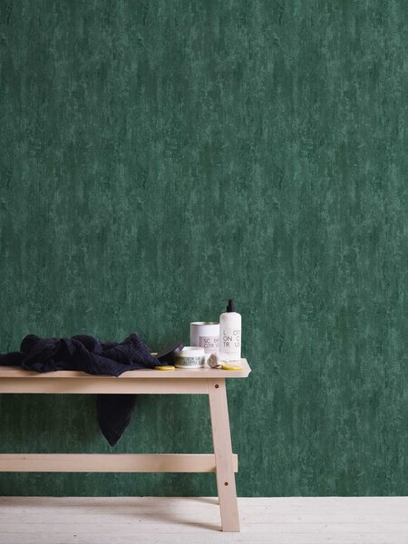 A.S. Création | Vliesová tapeta na zeď Trendwall 2 38044-4 | 0,53 x 10,05 m | zelená, metalická