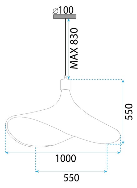 Toolight Závěsné osvětlení BOHO 1CP NEW OSW-05110