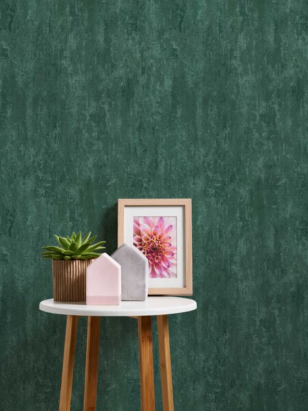 A.S. Création | Vliesová tapeta na zeď Trendwall 2 38044-4 | 0,53 x 10,05 m | zelená, metalická