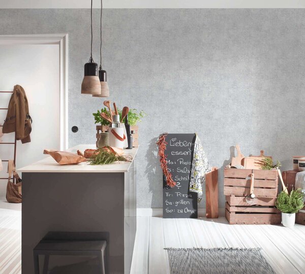 A.S. Création | Vliesová tapeta na zeď Trendwall 2 38089-5 | 0,53 x 10,05 m | metalická, šedá