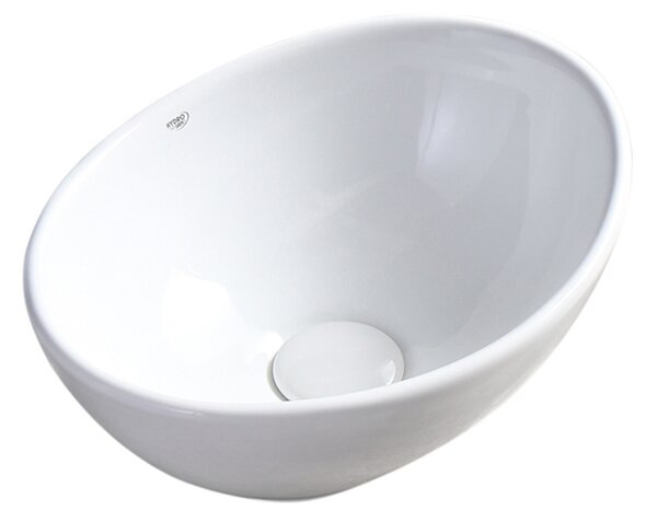 BPS-koupelny Keramické umyvadlo na desku HYD-LO-WH-405 40,5x33 cm, bílé