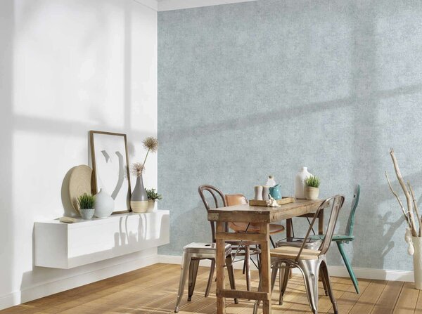 A.S. Création | Vliesová tapeta na zeď Trendwall 2 38089-6 | 0,53 x 10,05 m | zelená, metalická, šedá