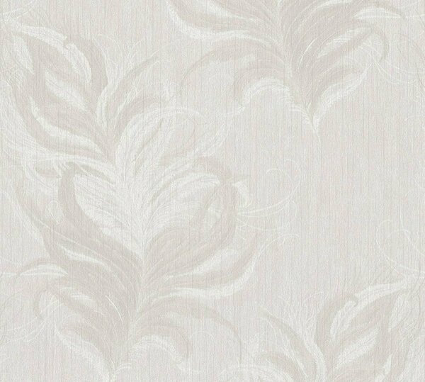 A.S. Création | Vliesová tapeta na zeď Mata Hari 38009-1 | 0,53 x 10,05 m | bílá, béžová