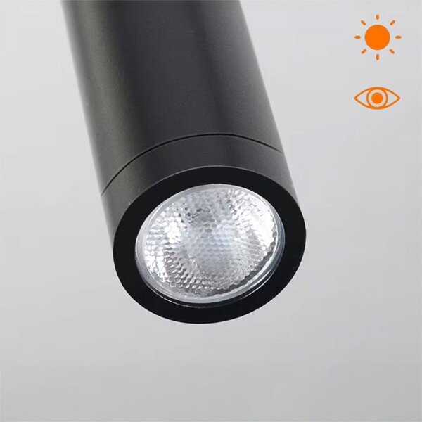 Toolight Toolight, nástěnné svítidlo LED 3W+1xE27 APP1610-2W, černá, OSW-01593
