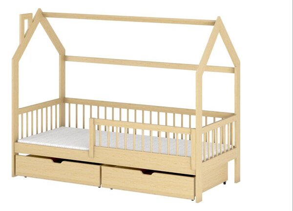 Legno Dětská postel ve tvaru domku Rakos borovice Rozměr (cm): 80x160